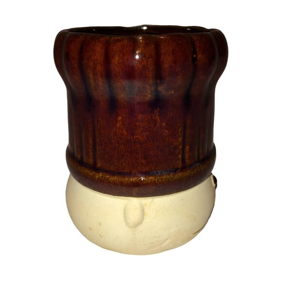 Vintage Takahashi Le Chef Mug Coffee Glazed Ceramic Mustasche San Francisco - Picture 2 of 5